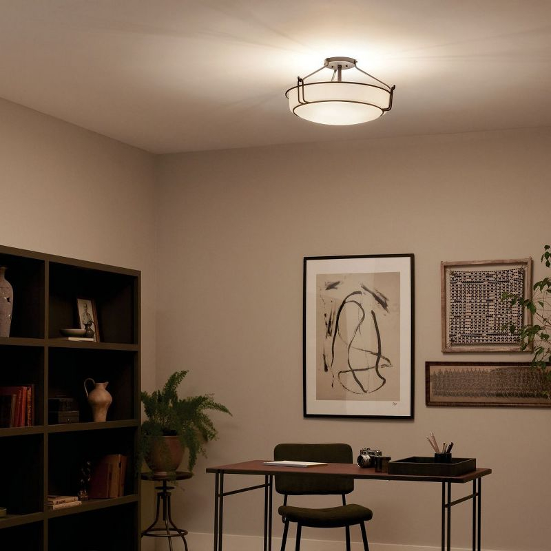 Kichler Lighting Alkire 4 - Light Semi-Flush Mount in  Black