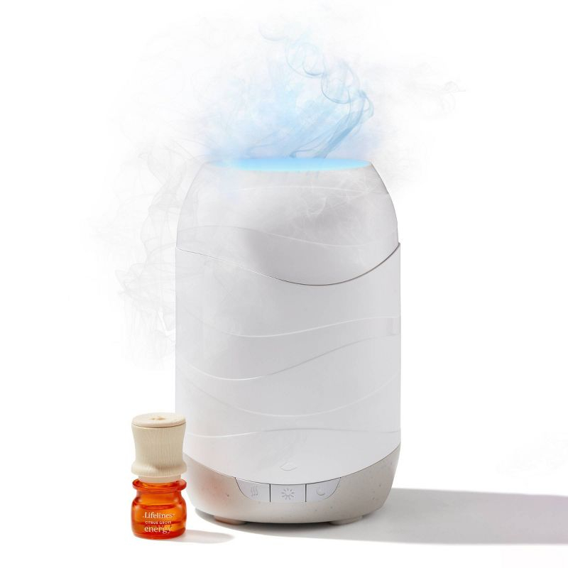 200ml Waves Ultrasonic Diffuser: Lifelines Aromatherapy with Mesmerizing Light Display