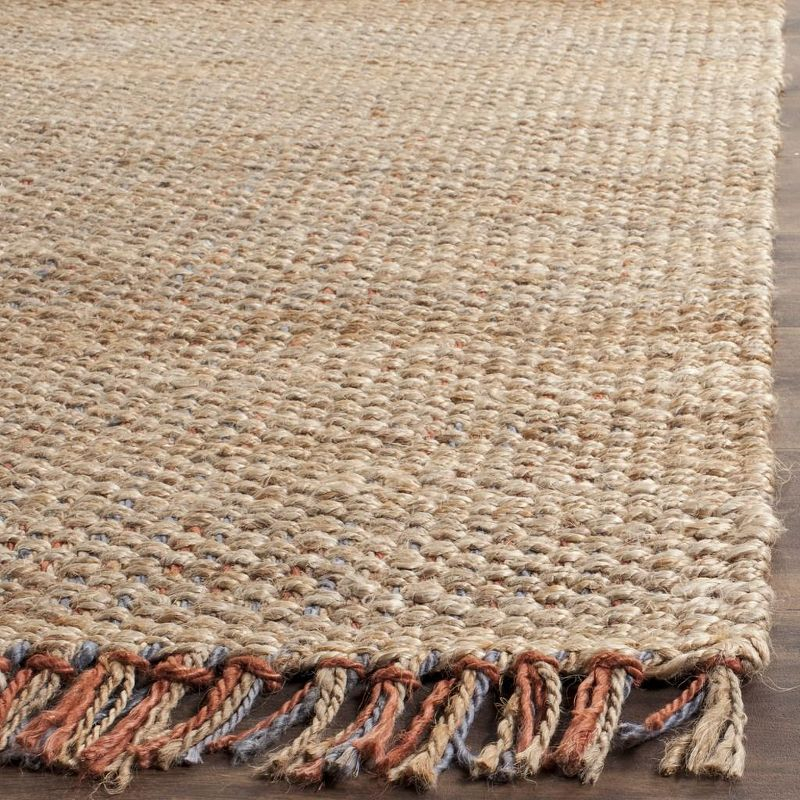 Natural Fiber NF455 Hand Woven Indoor Area Rug - Natural/Multi - 6'x6' - Safavieh.