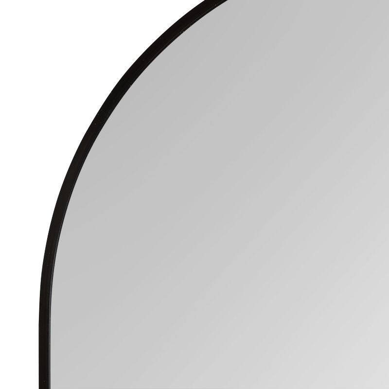 Kate and Laurel Zayda Metal Arch Mirror, 32x36, Black