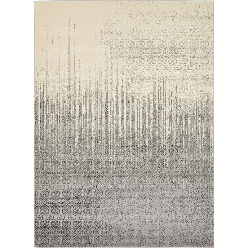 Unique Loom Del Mar Collection Area Rug - Jennifer (8'  x 11' Rectangle Gray/Black)