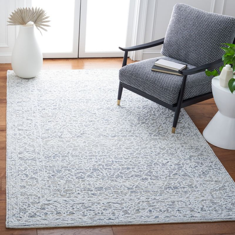 Metro MET161 Hand Tufted Indoor Area Rug - Ivory/Beige - 8'x10' - Safavieh