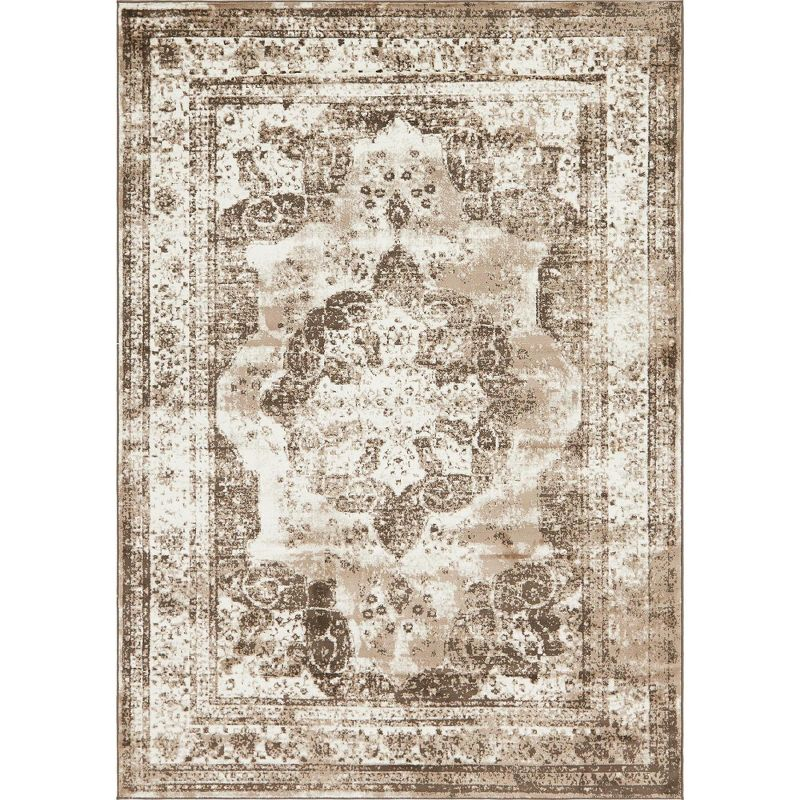 Unique Loom 7' 0 x 10' 0 Sofia Salle Garnier Light Brown Area Rug