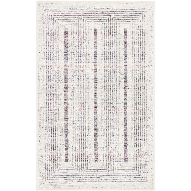 Metro MET991 Hand Tufted Indoor Area Rug - Red/Ivory - 4'x6' - Safavieh