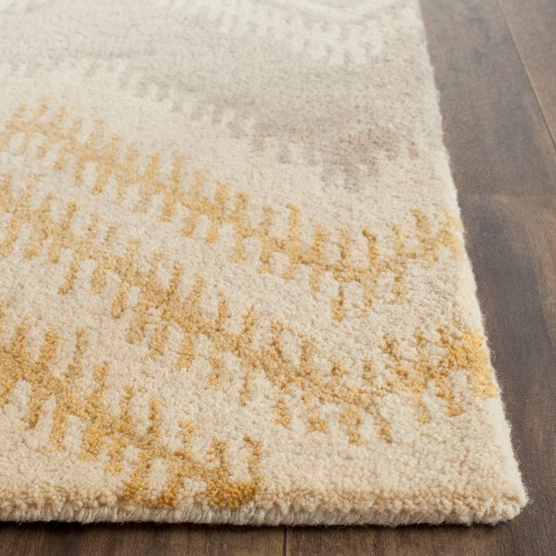 Capri CPR445 Hand Tufted Runner Rug - Grey/Gold - 2'3"x9' - Safavieh.