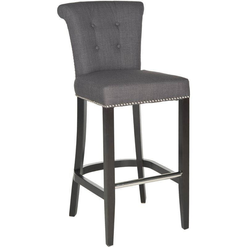 Addo Ring Bar Stool - HUD8242 - Charcoal - Safavieh
