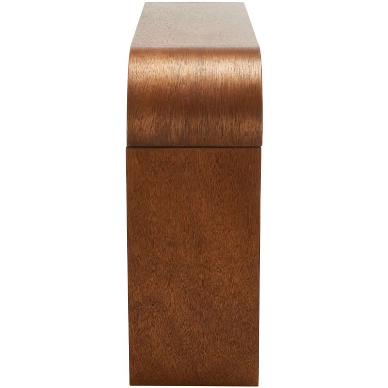 Liasonya Curved Console Table - Natural - Safavieh