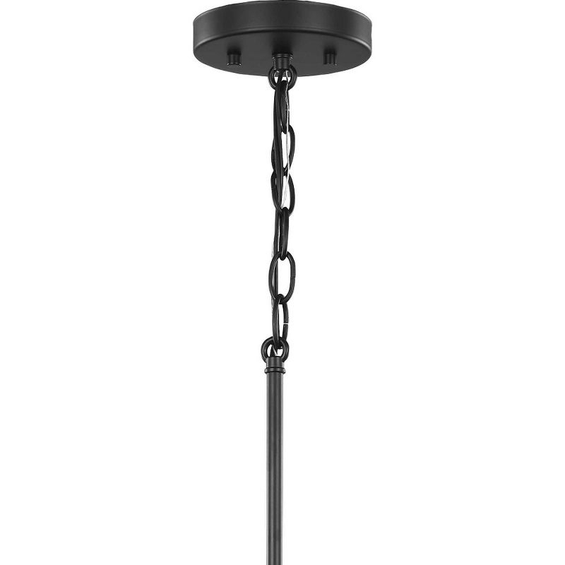 Progress Lighting Chambers 1-Light Pendant, Matte Black, Wire-Frame Shade