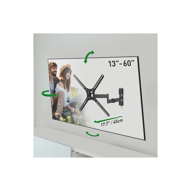 Barkan 13" - 60" Full Motion TV Wall Mount - Extension, Swivel & Tilt