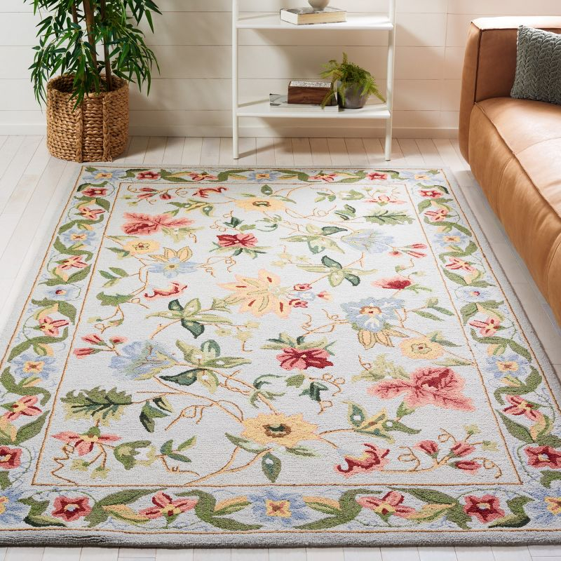 Chelsea HK311 Handmade Area Rug - 5'3"x8'3" - Grey - Safavieh