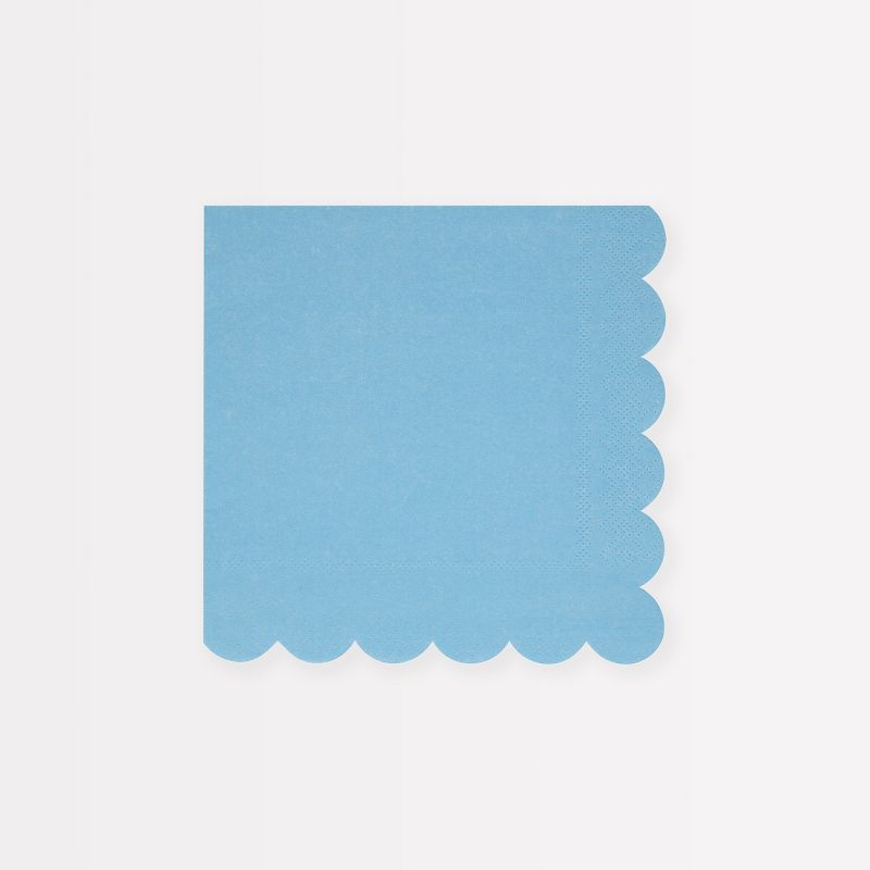 Meri Meri Cornflower Blue Small Napkins (Pack of 16)