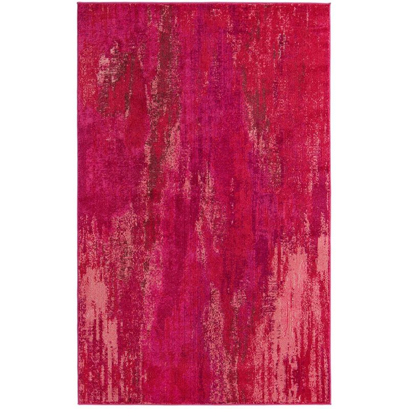 Unique Loom 5' 1 x 8' 0 Jardin Lilly Pink Area Rug