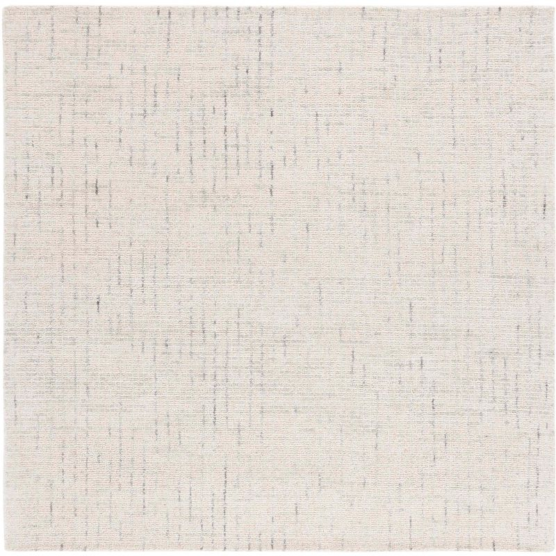 Abstract ABT468 Handmade Indoor Area Rug - Ivory/Light Gray - 8'x8' - Safavieh
