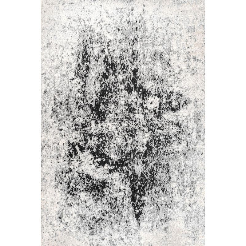 3'x5' Dune Modern Abstract Area Rug, Cream/Gray - JONATHAN Y