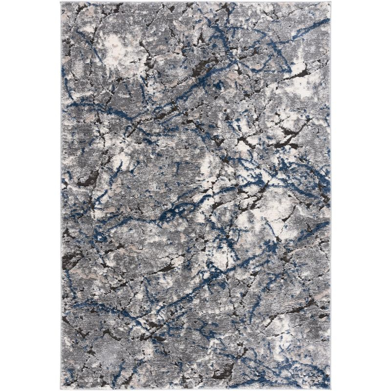 Petra PTA108 Power Loomed Indoor Area Rug - 5'3"x7'7" - Light Grey/Light Beige - Safavieh