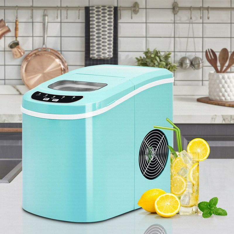 Stakol Portable Compact Electric Ice Maker Machine Mini Cube 26lb/Day Mint Green