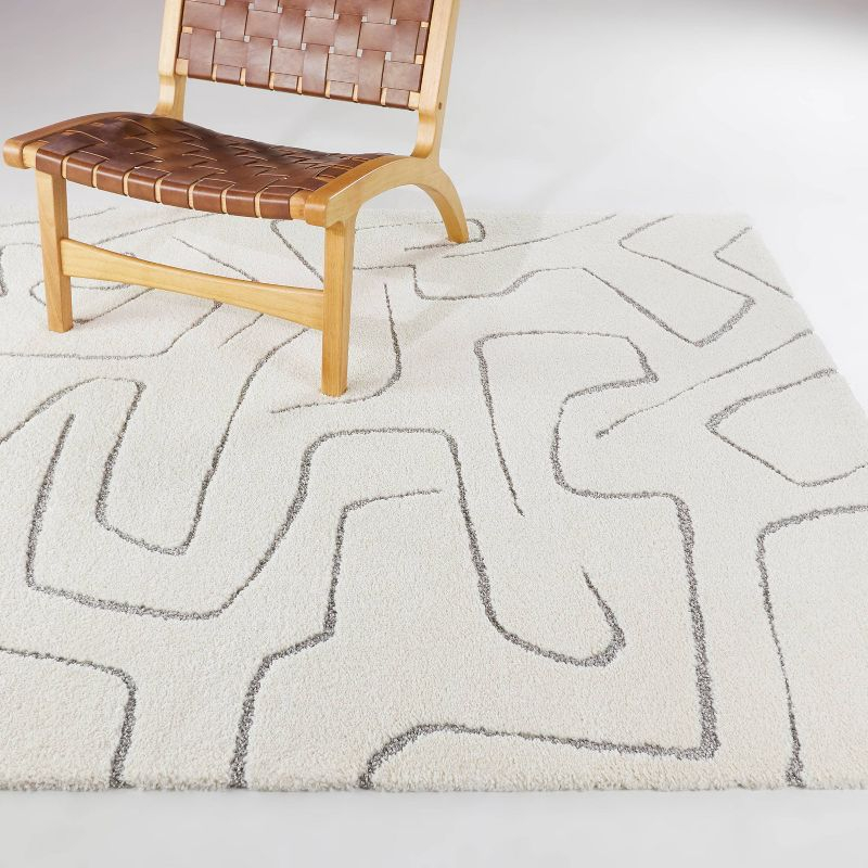 5'3"x7' Tanya Abstract Kids' Area Rug Gray - Balta Rugs