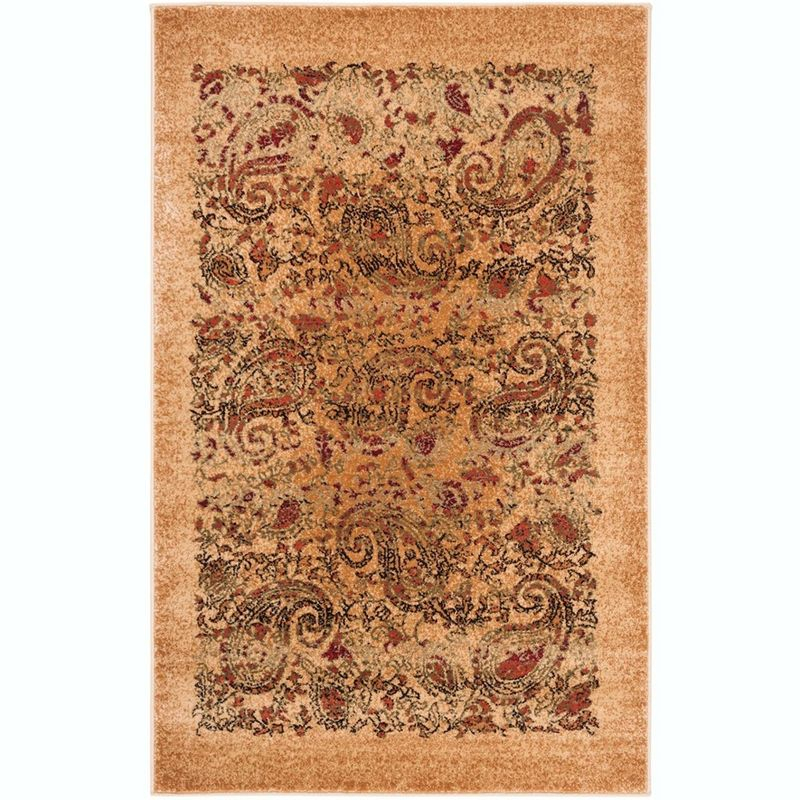 Lyndhurst LNH224 Power Loomed Accent Rug - Beige/Multi - 3'3"x5'3" - Safavieh