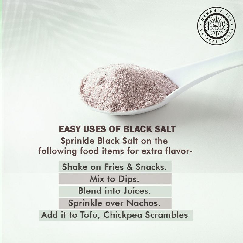 PRIDE OF INDIA Black Salt-Extra Fine Grind PACK of 1 - 16 Oz
