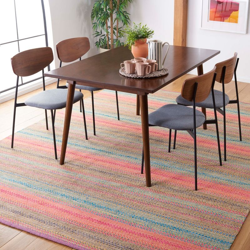 Kilim KLM475 Hand Woven Area Rug - Pink/Blue - 6'x9' - Safavieh.