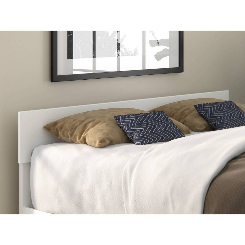 Queen Boston Headboard White - AFI: Solid Wood, Sleek Finish, Modern Design, Easy Install