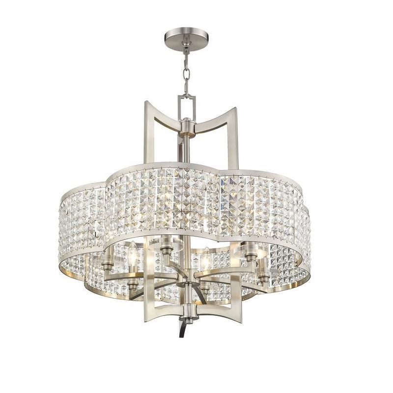Livex Lighting Grammercy 6 - Light Chandelier in  Brushed Nickel