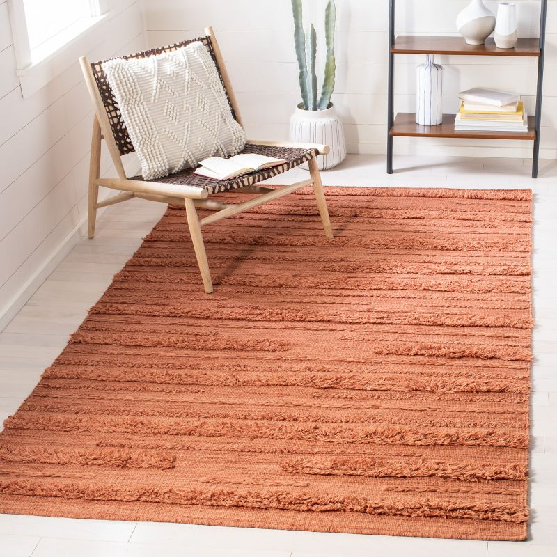 Vermont VRM901 Hand Woven Indoor Area Rug - Rust/Orange - 9'x12' - Safavieh