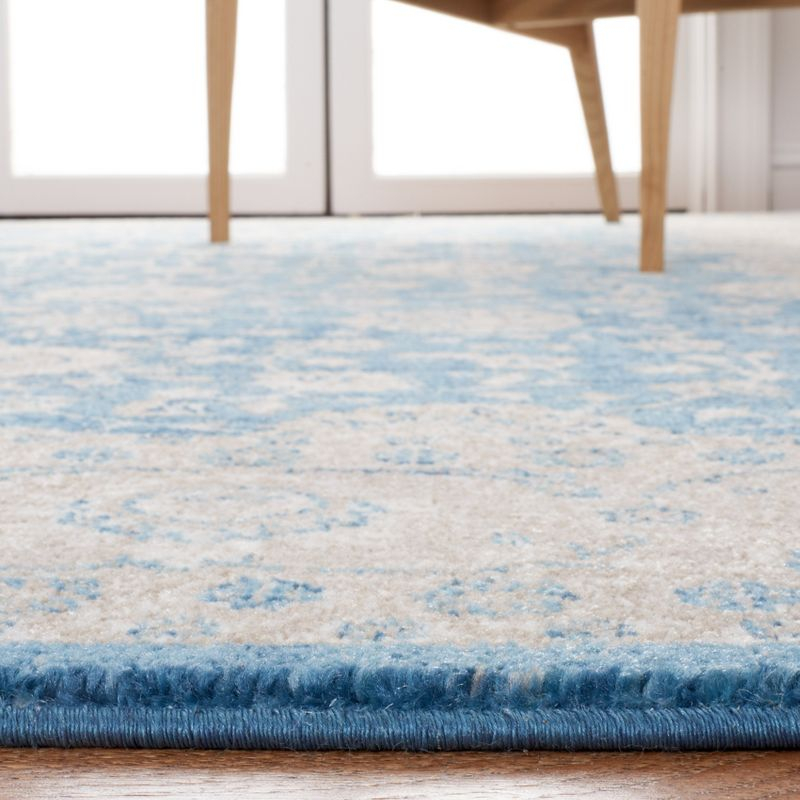 Sofia SOF330 Power Loomed Indoor Area Rug - Blue/Beige - 4'x5'7" - Safavieh