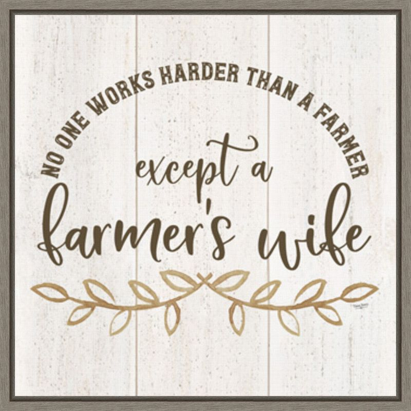 Amanti Art Farm Life VI Farmers Wife by Tara Reed Canvas Wall Art Print Framed 22 x 22-in.