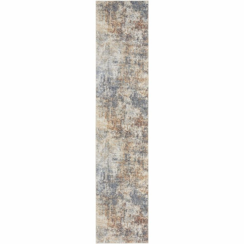 Nourison Astra Machine Washable 2'2" x 8' Multicolor Modern Indoor Bathroom, Kitchen Runner Rug