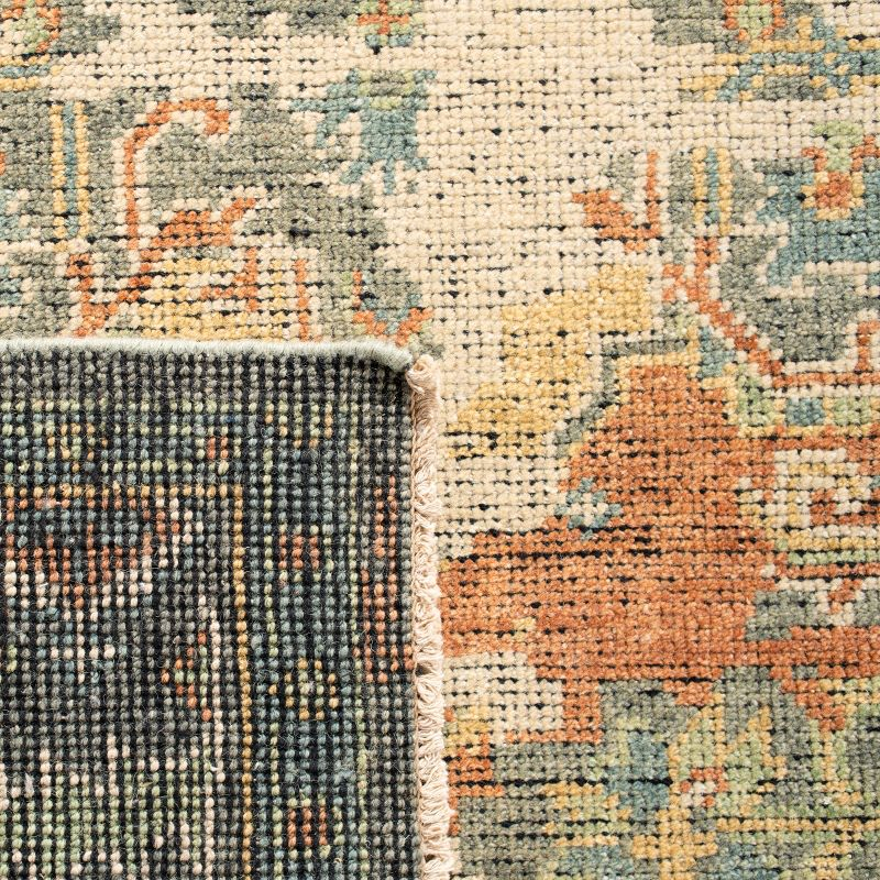 Izmir IZM101 Hand Knotted Area Rug - Rust/Taupe - 6'x9' - Safavieh