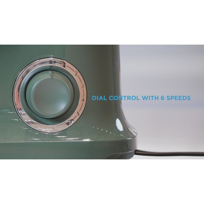 Midea 5qt 6-Speed Stand Mixer White: 300W, Tilt Back Head, 5 Quart Stainless Steel Bowl, Dishwasher-Safe Parts