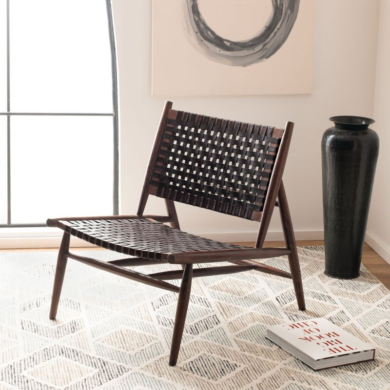Soleil Accent Chair - ACH1001 - Brown/Brown - Safavieh