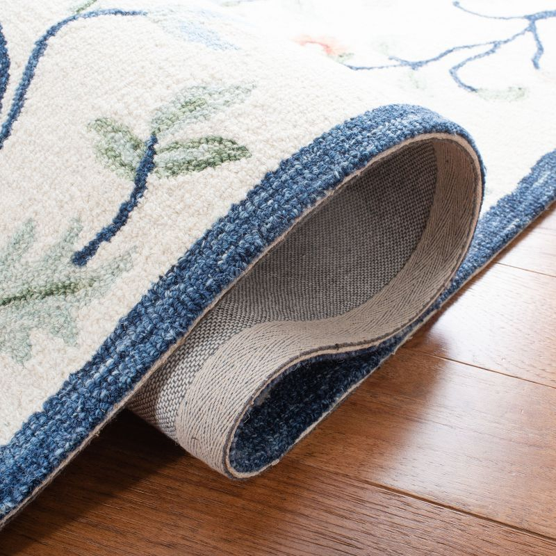 Metro MET120 Hand Tufted Area Rug - Ivory/Blue - 6'x6' - Safavieh.