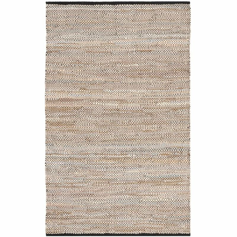 Vintage Leather VTL104 Hand Woven Indoor Accent Rug - Beige - 2'x3' - Safavieh