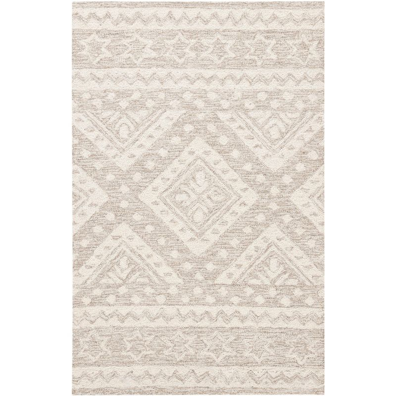 Micro-Loop MLP501 Hand Tufted Indoor Accent Rug - Beige/Ivory - 2'6"x4' - Safavieh
