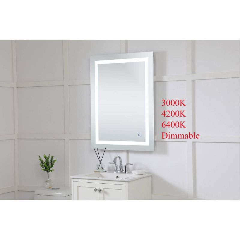 Elegant Decor Helios 36" x 27" Hardwired LED Bathroom Mirror with Touch Sensor
