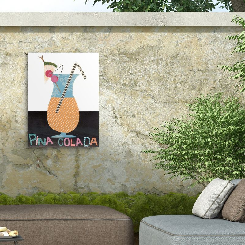 Trademark Fine Art - Regina Moore 'Mix Me A Drink Vi' Outdoor Canvas - 14x19