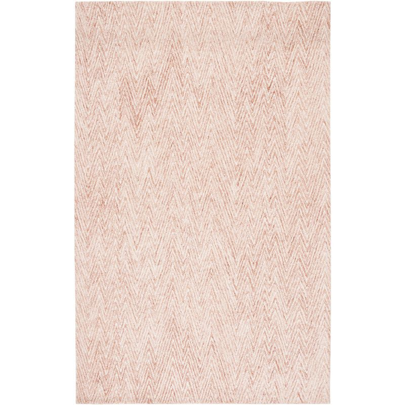 Abstract ABT426 Handmade Indoor Area Rug - Brown/Ivory - 8'x10' - Safavieh