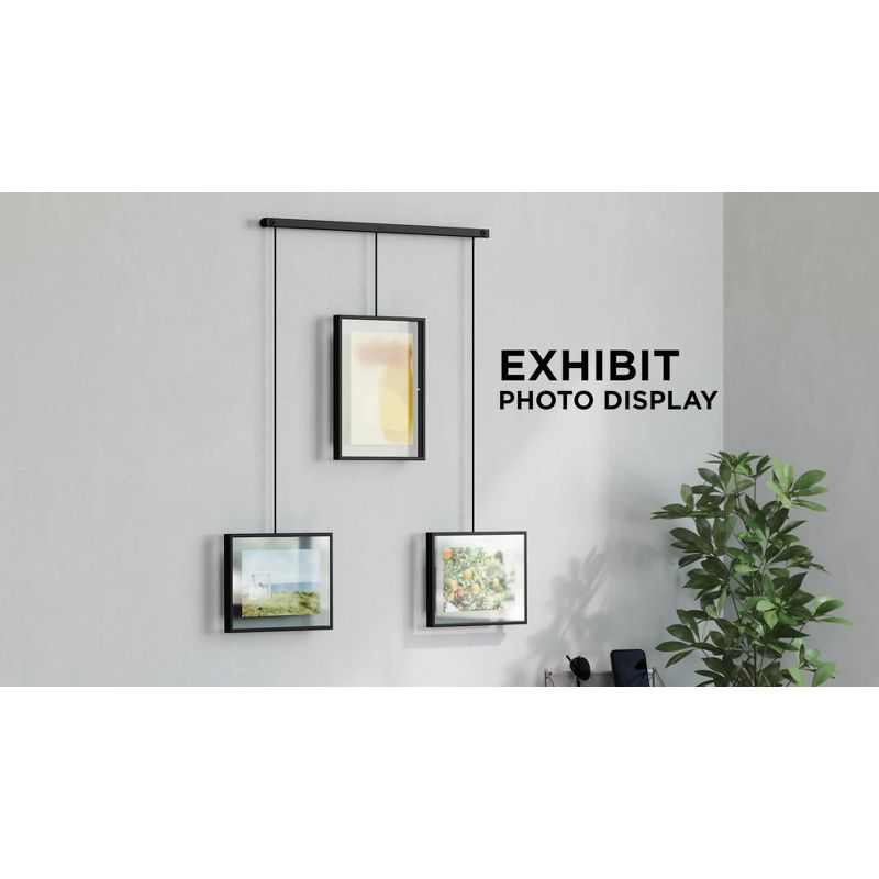 Umbra 27.38" x 26" Exhibit Gallery Multiple Images Display Frame White: Modern Wall-Mounted Steel, Holds 5 Photos
