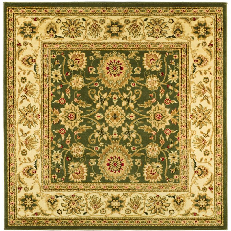 Lyndhurst LNH212 Power Loomed Area Rug - Sage/Ivory - 5'3"x5'3" - Safavieh.