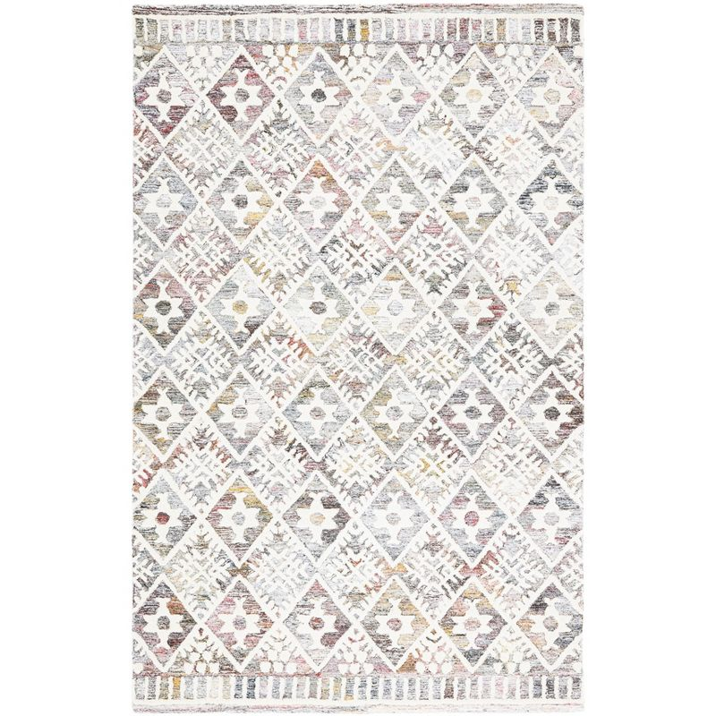 Roslyn ROS803 Hand Tufted Area Rug - Red/Ivory - 4'x6' - Safavieh.