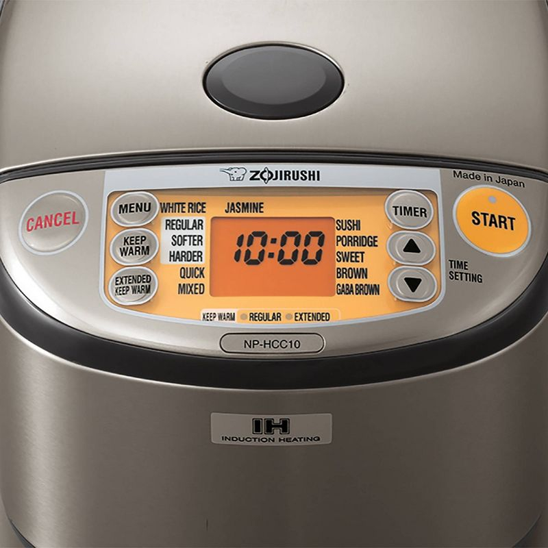 Zojirushi 5.5 Cup Induction Heating Rice Cooker & Warmer - Stainless Dark Gray