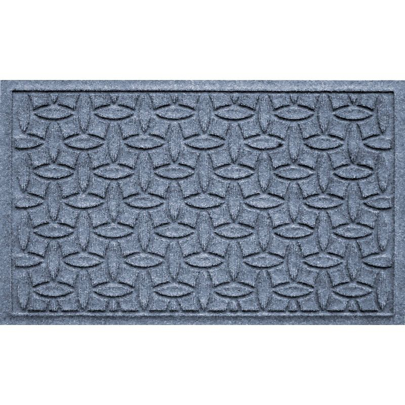Bungalow Flooring WaterHog Elipse Indoor/Outdoor Doormat Blue: Weather-Resistant, Low Pile, Pet Friendly Mat