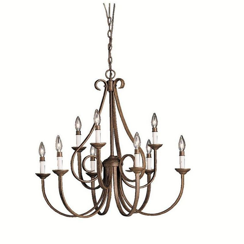 Dover 9 - Light Dimmable Tiered Chandelier