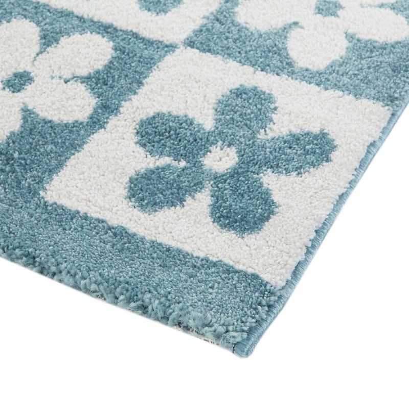 Balta Rugs 5'3"x7' Kids' Ambrose Modern Floral Light Blue