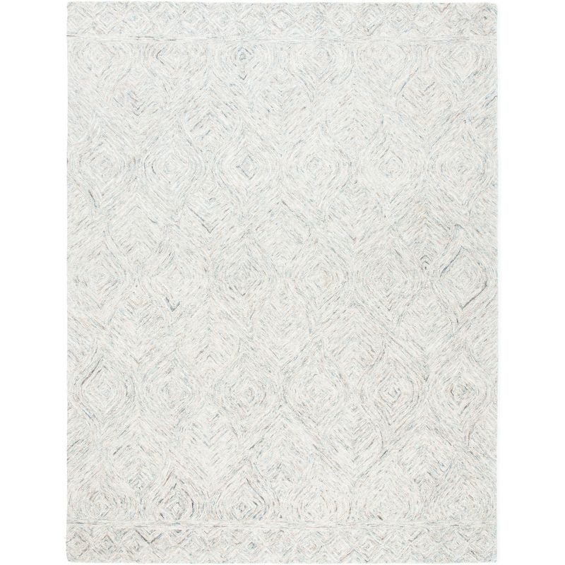 Ikat IKT703 Hand Tufted Area Rug - Beige/Grey - 6'x9' - Safavieh