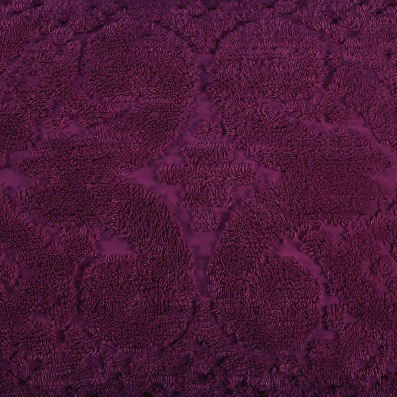 King Ashton Collection 100% Cotton Tufted Unique Luxurious Medallion Design Pillow Shams Plum - Better Trends