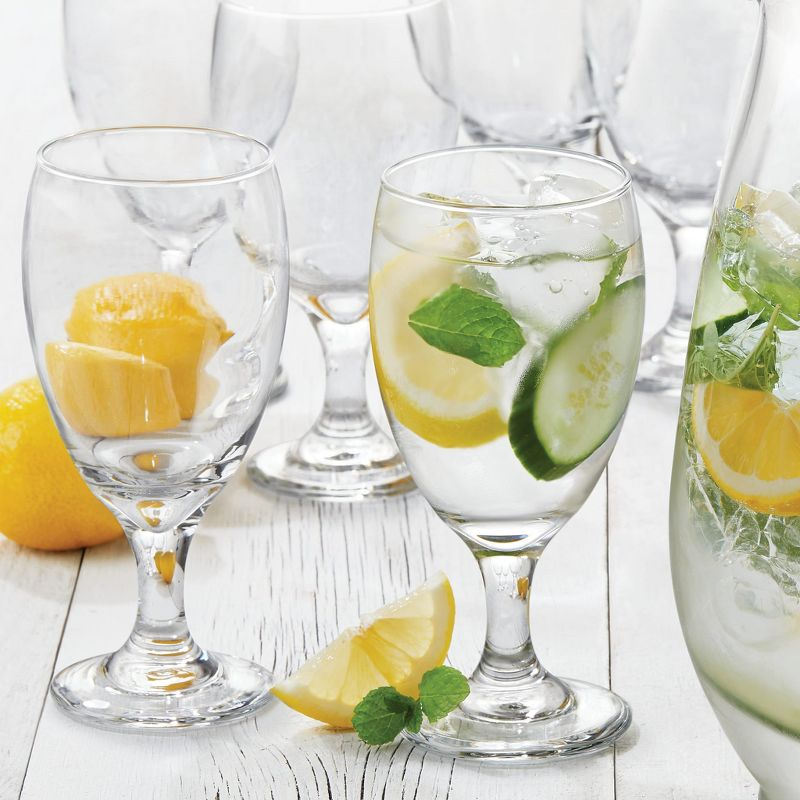 Libbey Classic Goblet Party Glasses, Set of 12