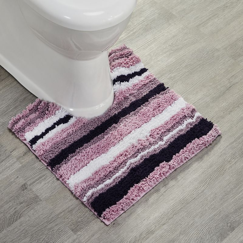 Better Trends Griffie 100% Polyester TPR Backing Tufted 5 Pc (17" x 24" | 20" x 20" | 20" x 32" | 24" x 36" | 20" x 60") Bath Rug Set -